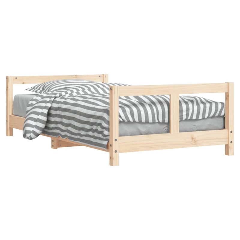 Cadre de lit pour enfant 80x160 cm bois de pin massif