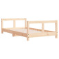 Cadre de lit pour enfant 80x160 cm bois de pin massif