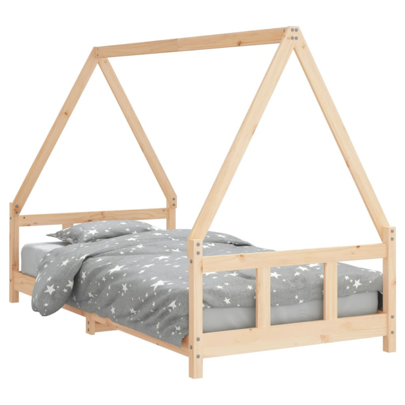 Cadre de lit pour enfant 90x190 cm Bois de pin massif