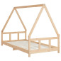 Cadre de lit pour enfant 90x190 cm Bois de pin massif