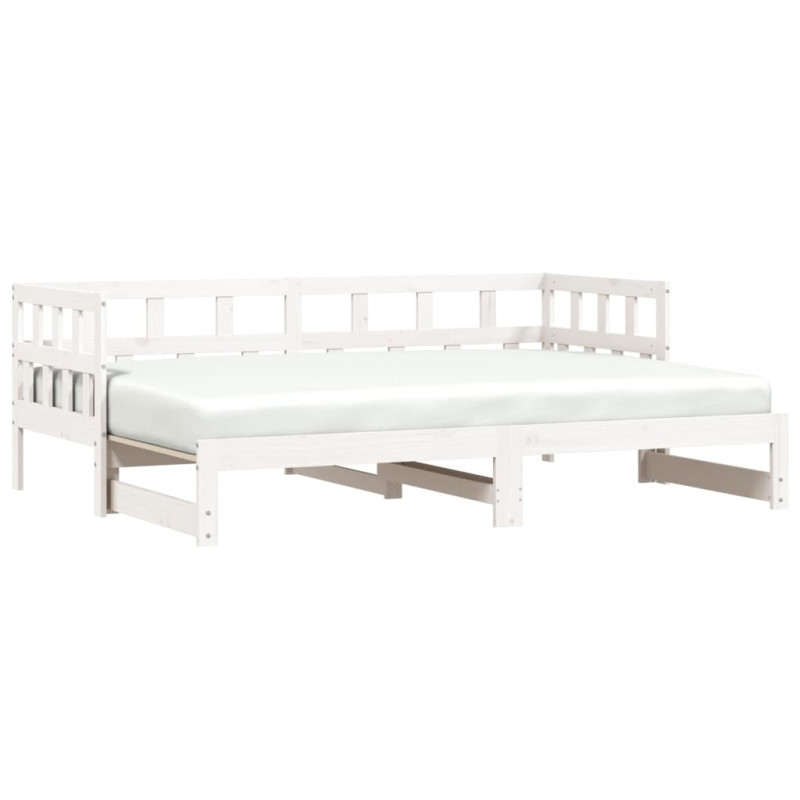 Lit de jour et lit gigogne sans matelas 90x190 cm bois massif