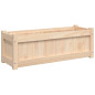 Jardinière d extérieur 90x31x31 cm bois de pin massif