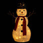 Figurine de bonhomme de neige de Noël à LED Tissu 60 cm