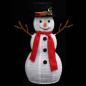 Figurine de bonhomme de neige de Noël à LED Tissu 60 cm