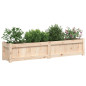 Jardinières 2 pcs bois de pin massif