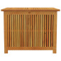 Boîte de rangement de jardin 75x75x58 cm bois massif d acacia