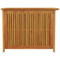 Boîte de rangement de jardin 75x75x58 cm bois massif d acacia