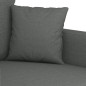 Canapé à 3 places Gris foncé 180 cm Tissu