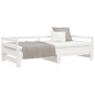 Lit de jour et lit gigogne sans matelas 90x190 cm bois massif