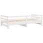 Lit de jour et lit gigogne sans matelas 90x190 cm bois massif