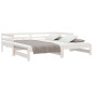 Lit de jour et lit gigogne sans matelas 90x190 cm bois massif