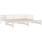 Lit de jour et lit gigogne sans matelas 90x190 cm bois massif