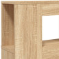 Tête de lit à LED chêne sonoma 200x18,5x103,5cm bois ingénierie