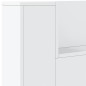 Armoire tête de lit avec LED blanc 180x16,5x103,5 cm