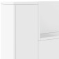 Armoire tête de lit avec LED blanc 160x16,5x103,5 cm