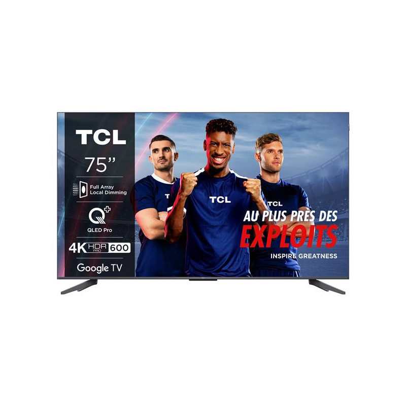 TCL QLED UHD FALD 128 / 3400PPI, Dolby Vision-Atmos, HDR10+, HDMI 2.1/eARC, TCL - 75C69BPRO