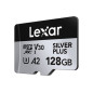 Carte mémoire micro SD Lexar MICROSDXC 128GO SILVER PLUS