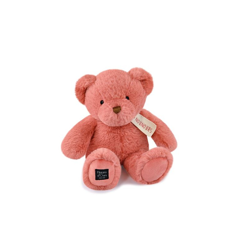 Ours en peluche Histoire d Ours Nounours Rose praline