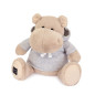 Peluche Histoire d Ours Hippo avec sweat Gris Beige