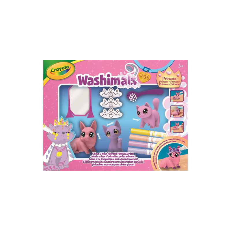 Jeu créatif Crayola Washimals Princess Pets