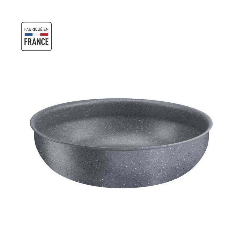 TEFAL INGENIO Natural Force Wok 26 cm, Induction, Antiadhésif, Empilable, Compatible lave-vaisselle, Fabriqué en France L39677