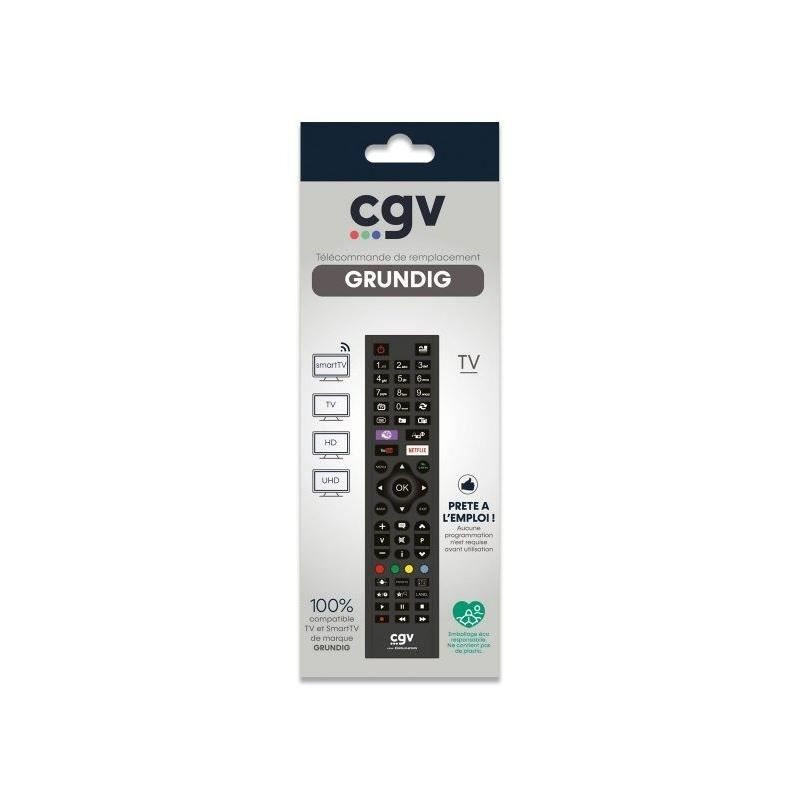 Télécommande de remplacement - CGV - FIDELIO Grundig - Pour téléviseurs Grundig - Sans programmation - Prete a l'emploi