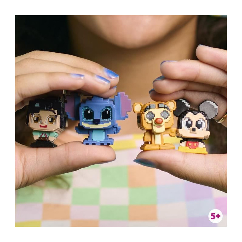 Figurines a collectionner - DISNEY Doorables - Multi Peek PIXEL PERFECT - 5 a 7 figurines, 4 cm, 50 a collectionner, 8 pixelées