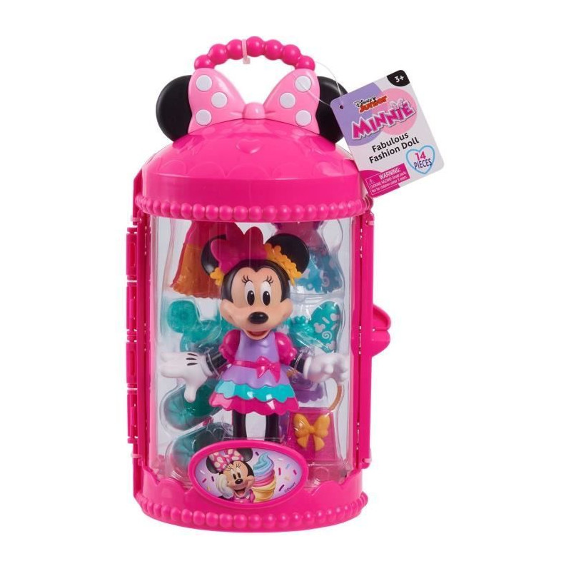 Coffret poupée - DISNEY MINNIE MOUSE - Figurine Articulée 15 cm Sweet Party - Avec vetements et accessoires