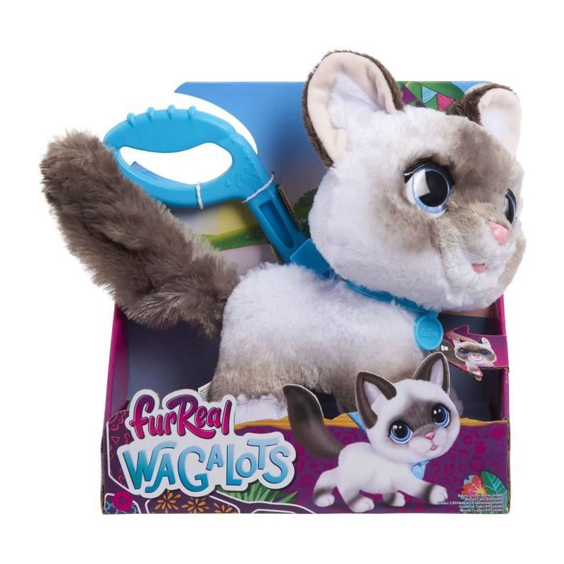 Jouet interactif - FURREAL FRIENDS - Chaton Grand Marcheur 23 cm - Animal interactif avec laisse