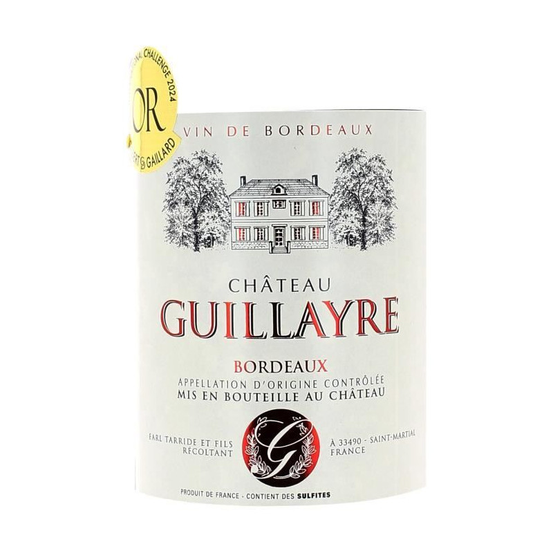 Château Guillayre 2023 Bordeaux - Vin rouge de Bordeaux