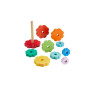 Fisher-Price-Empileur d'Anneaux avec 10 pieces en bois HXT77