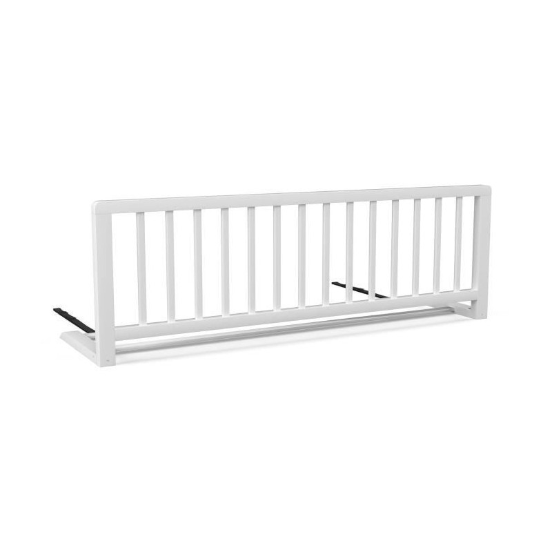 Barriere de lit - NIDALYS - 90 cm - Bois - Blanc - Norme BS - PEFC