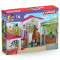 Box avec Jument Hanovrien et Berger Australien, Figurine cheval et accessoires, SCHLEICH 72218 Horse Club, des 5 ans