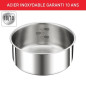 TEFAL INGENIO Preference Casserole 20 cm, Induction, Inox, Empilable, Compatible lave-vaisselle L8983004