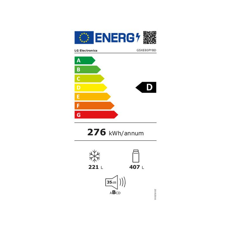 Réfrigérateur américain LG GSXE80PYBD