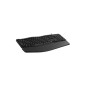 Clavier Tnb ERGO Clavier ergonomique filaire avec repose poignet aimante noir