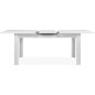 Table extensible - BIRMINGHAM - 80B - Ouverture synchonisée automatique - Décor blanc - 8 / 10 personnes - 160-200 x 75 x 80 c