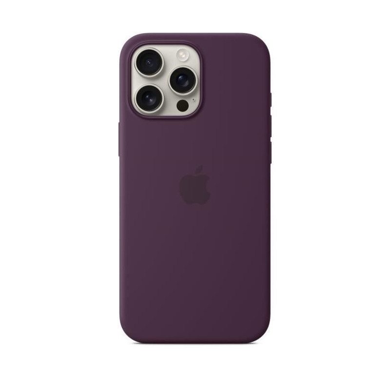 APPLE iPhone 16 Pro Max - Coque en silicone avec MagSafe - Plum