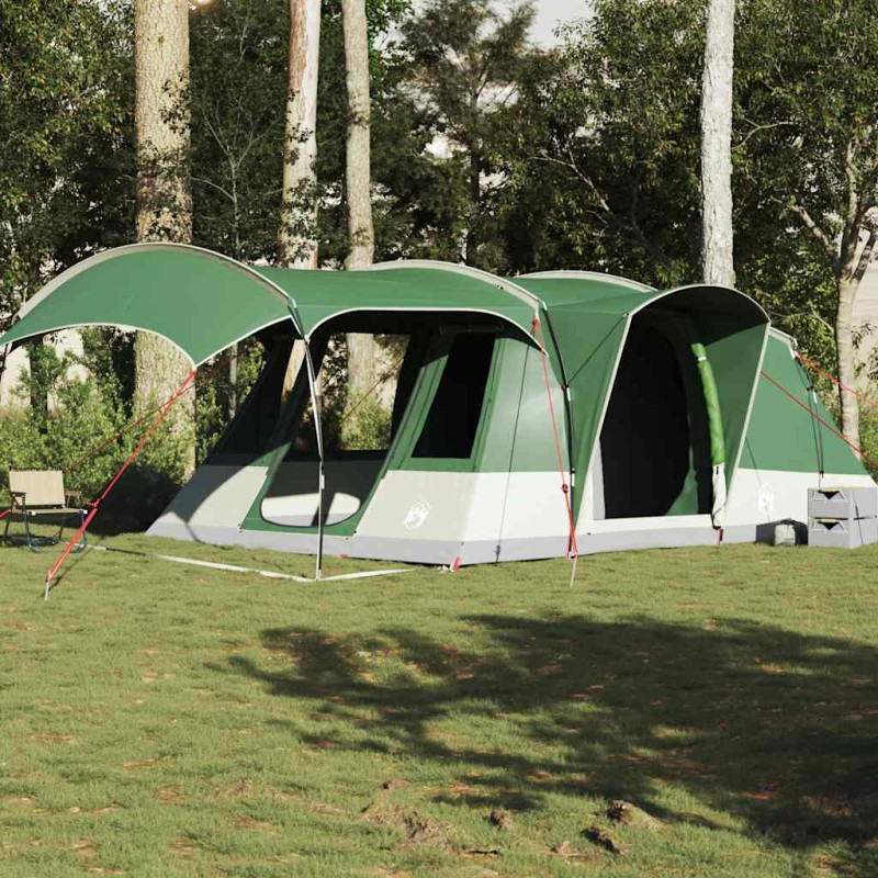 Tente de camping tunnel 5 personnes vert imperméable