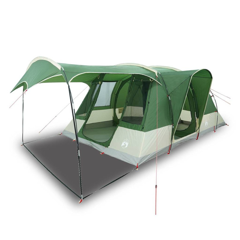 Tente de camping tunnel 5 personnes vert imperméable