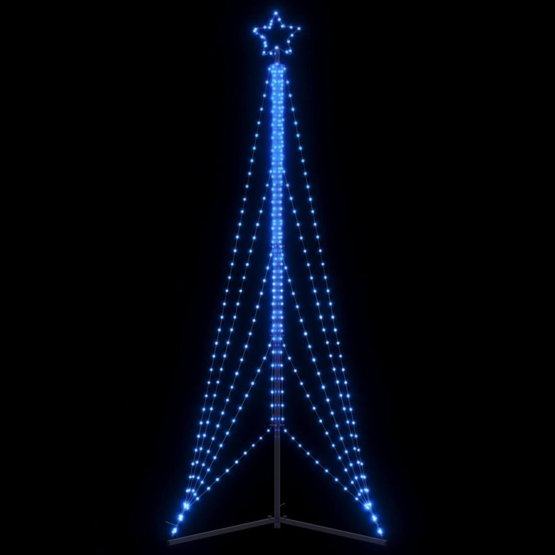 Guirlande de sapin de Noël 525 LED bleu 302 cm