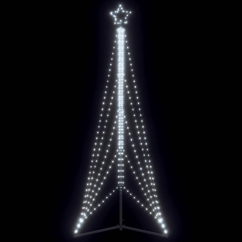 Guirlande de sapin de Noël 525 LED blanc froid 302 cm