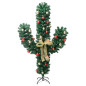 Cactus de Noël avec support et LED Vert 150 cm PVC