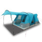 Tente de camping tunnel 5 personnes bleu imperméable