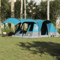 Tente de camping tunnel 5 personnes bleu imperméable