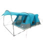 Tente de camping tunnel 5 personnes bleu imperméable