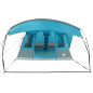 Tente de camping tunnel 5 personnes bleu imperméable