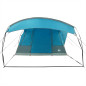 Tente de camping tunnel 5 personnes bleu imperméable