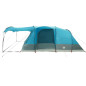 Tente de camping tunnel 5 personnes bleu imperméable