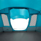 Tente de camping tunnel 5 personnes bleu imperméable